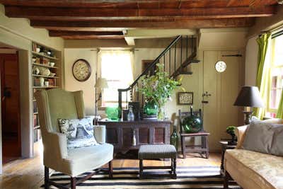  Farmhouse Country House Living Room. Litchfield Country Cottage in Connecticut by Annie Kelly Art + Design.