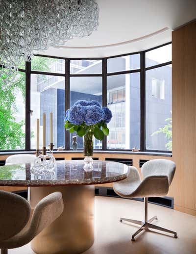  Apartment Dining Room. West 54th Street by Rees Roberts & Partners.