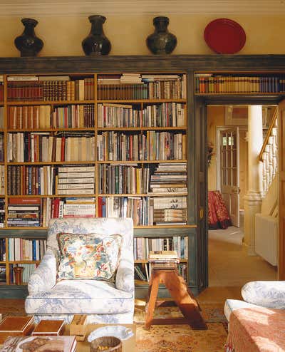 Traditional Family Home Office and Study. House in London by Wendy Nicholls by Sibyl Colefax & John Fowler.
