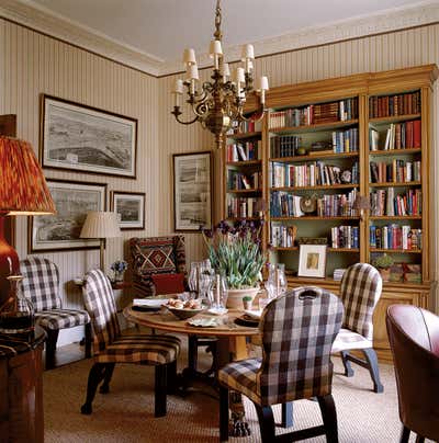  Traditional Apartment Dining Room. Apartment in London by Roger Jones by Sibyl Colefax & John Fowler.