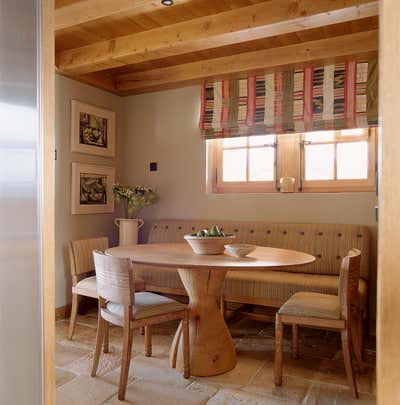 Rustic Vacation Home Kitchen. Chalet in Switzerland by Philip Hooper by Sibyl Colefax & John Fowler.