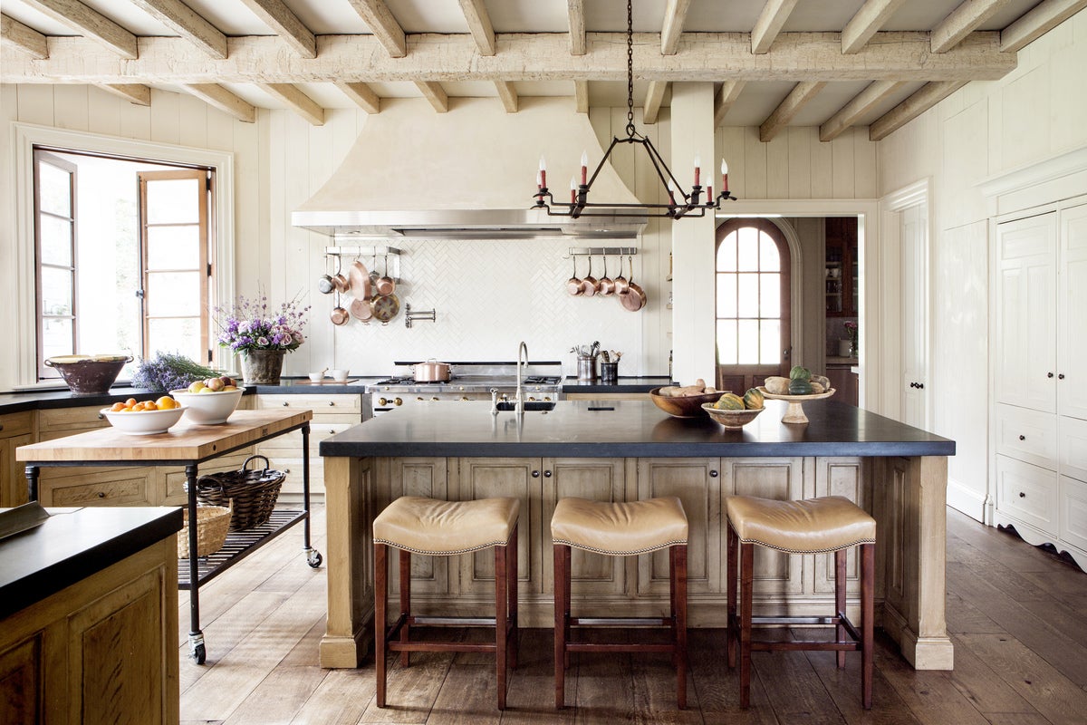 Farmhouse Kitchen in Knoxville, TN by Suzanne Kasler Interiors
