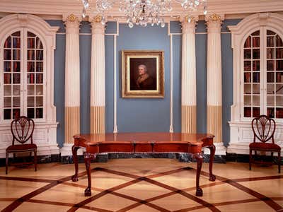  Traditional Office Lobby and Reception. Offices in the U.S. State Department by Allan Greenberg Architect.