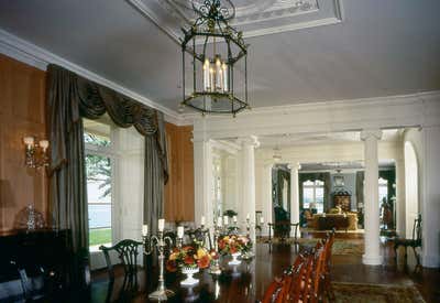  Traditional Family Home Dining Room. Residence on Long Island Sound by Allan Greenberg Architect.