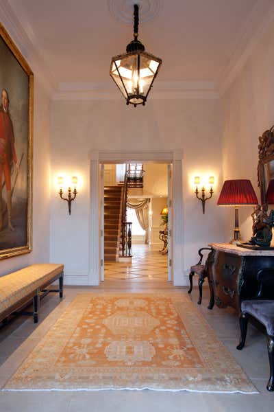 Traditional Vacation Home Entry and Hall. Channel Islands Elegance by Janine Stone & Co.