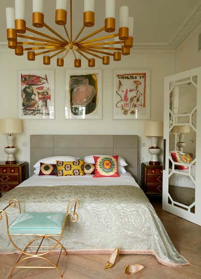  Eclectic Family Home Bedroom. Notting Hill Family House by Maddux Creative.