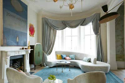  Eclectic Living Room. Notting Hill Family House by Maddux Creative.