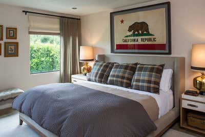  Modern Family Home Bedroom. West Los Angeles by Deirdre Doherty Interiors, Inc..