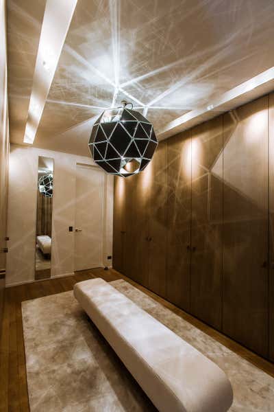 Contemporary Storage Room and Closet. Rue Spontini by Isabelle Stanislas Architecture.
