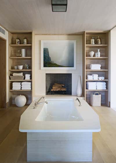 Beach Style Beach House Bathroom. Overlook House by Kligerman Architecture and Design.