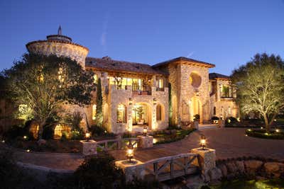  Mediterranean Family Home Exterior. Villa Del Lago by Landry Design Group.