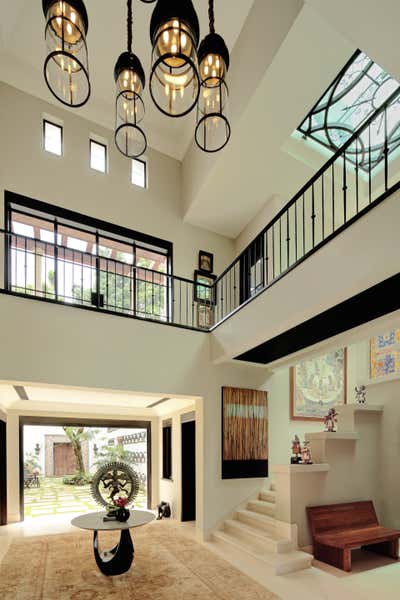  Mediterranean Family Home Entry and Hall. Villa Merchu by Landry Design Group.