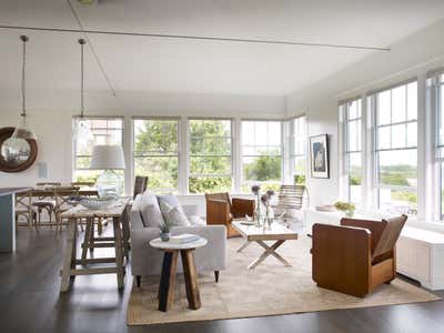  Coastal Beach House Living Room. Block Island Split-Level by Kligerman Architecture and Design.