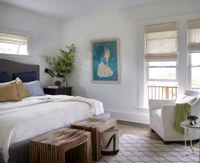  Coastal Beach House Bedroom. Block Island Split-Level by Kligerman Architecture and Design.
