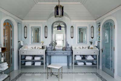  Coastal Beach House Bathroom.  Residence in East Quogue by Robert A.M. Stern Architects.