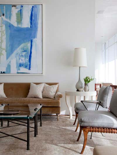  Transitional Apartment Living Room. W Penthouse by Emily Summers Design.