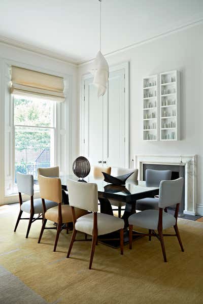  Family Home Dining Room. A Gallery-Like Home for an Art Collector Couple by Waldo Works Studio.