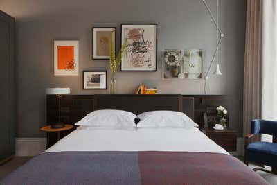 Contemporary Hotel Bedroom. The Laslett Hotel by Waldo Works Studio.