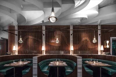 Contemporary Restaurant Open Plan. The Continental by David Collins Studio.