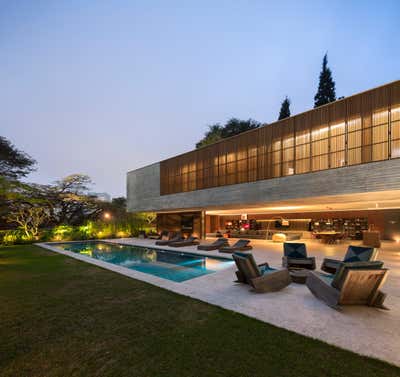  Contemporary Family Home Patio and Deck. Ipês House by Studio MK27.