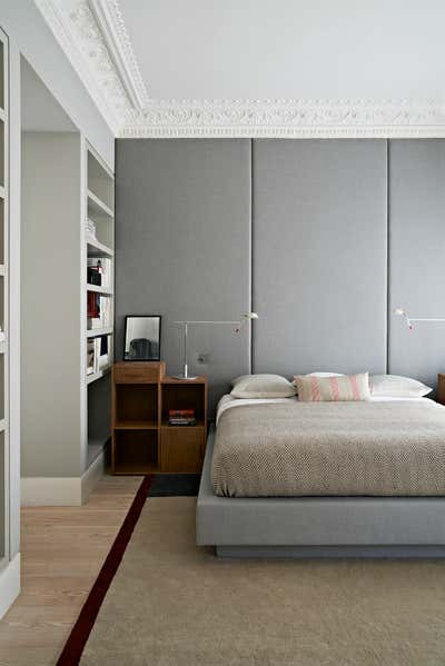  Mid-Century Modern Family Home Bedroom. Modern Home for London couple by Waldo Works Studio.