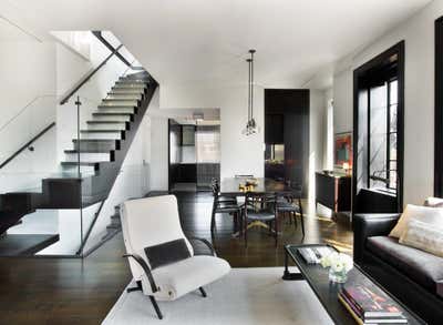  Modern Apartment Living Room. Gramercy Park North Triplex by Sara Story Design.