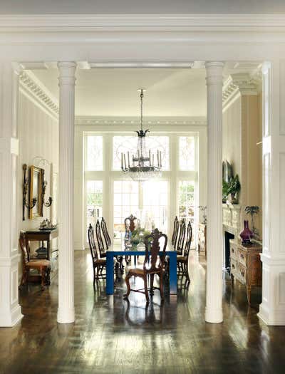  Eclectic Family Home Dining Room. Philadelphia Townhouse by Jayne Design Studio.