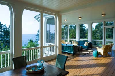  Traditional Eclectic Country House Patio and Deck. Penobscot Bay House by Jayne Design Studio.