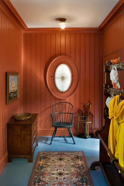 Traditional Country House Entry and Hall. Penobscot Bay House by Jayne Design Studio.