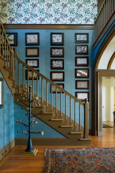  Traditional Eclectic Country House Entry and Hall. Penobscot Bay House by Jayne Design Studio.