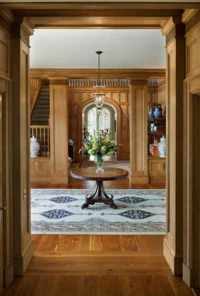  Traditional Country House Entry and Hall. Penobscot Bay House by Jayne Design Studio.