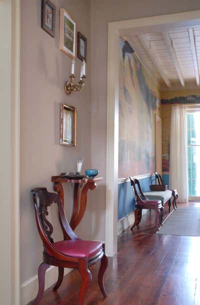  Eclectic Apartment Entry and Hall. French Quarter Apartment by Jayne Design Studio.