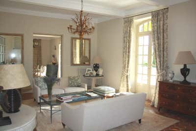  French Family Home Living Room. Family Chateau in Provence by Northwick Design.