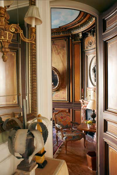  Traditional Apartment Entry and Hall. Paris Apartment by Timothy Corrigan, Inc..
