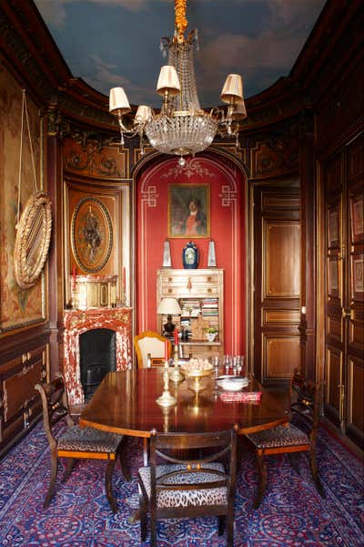  Traditional Apartment Dining Room. Paris Apartment by Timothy Corrigan, Inc..