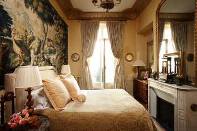  French Apartment Bedroom. Paris Apartment by Timothy Corrigan, Inc..
