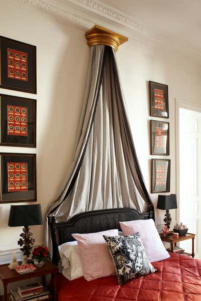  French Apartment Bedroom. Paris Apartment by Timothy Corrigan, Inc..