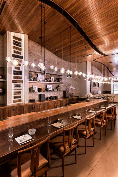  Modern Asian Restaurant Dining Room. Q Restaurant by Brown Design Group.