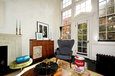  Apartment Living Room. Greenwich Village Duplex by Michael Haverland Architect.