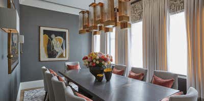  Contemporary Family Home Dining Room. Family House, Chelsea by Helen Green Design (Allect Design Group).