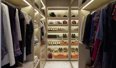  Contemporary Family Home Storage Room and Closet. Family House, Chelsea by Helen Green Design (Allect Design Group).