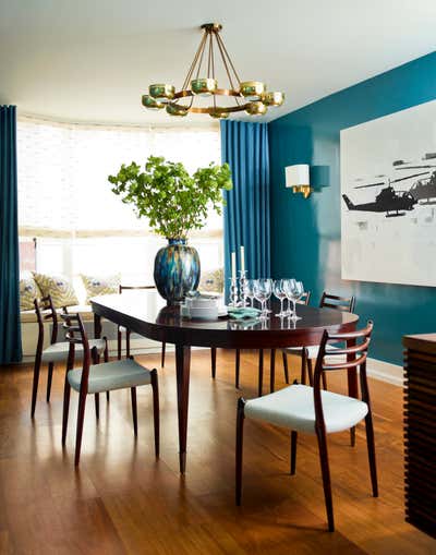  Eclectic Apartment Dining Room. Greenwich Village by Mendelson Group.