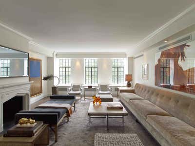  Mid-Century Modern Apartment Living Room. Central Park West Residence by MARKZEFF.