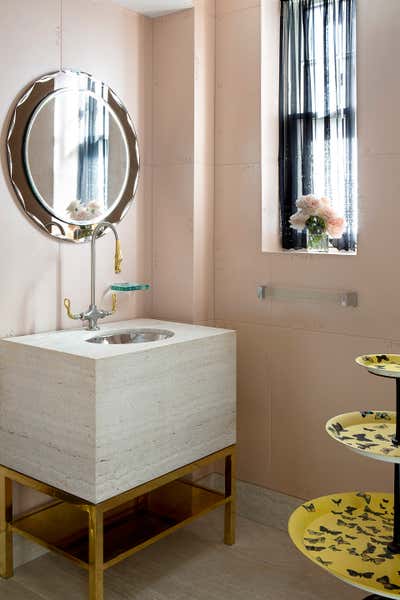  Eclectic Apartment Bathroom. Washington Square Park by Fawn Galli Interiors.