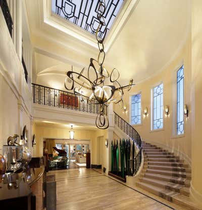  Mediterranean Family Home Entry and Hall. Italian Villa by Landry Design Group.