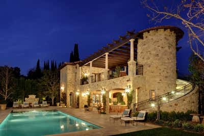  Mediterranean Family Home Exterior. Italian Villa by Landry Design Group.
