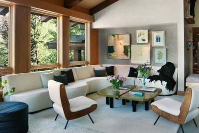  Family Home Living Room. Aspen Chalet by Sara Story Design.