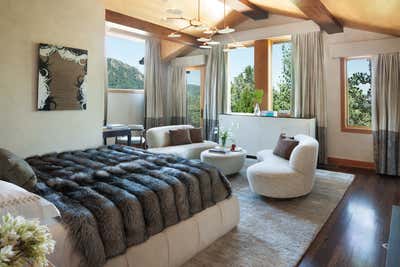  Contemporary Family Home Bedroom. Aspen Chalet by Sara Story Design.