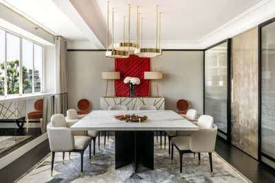 Contemporary Apartment Dining Room. Holland Park by Achille Salvagni Atelier.