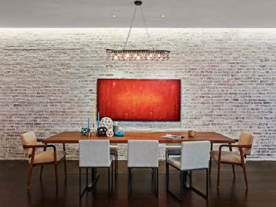  Modern Apartment Dining Room. Loft On Crosby by Tamara Eaton Design.